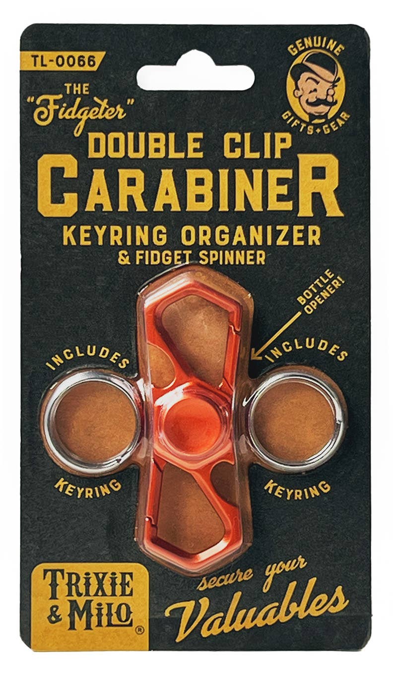 "The Fidgeter" Double Carabiner Fidget Toy