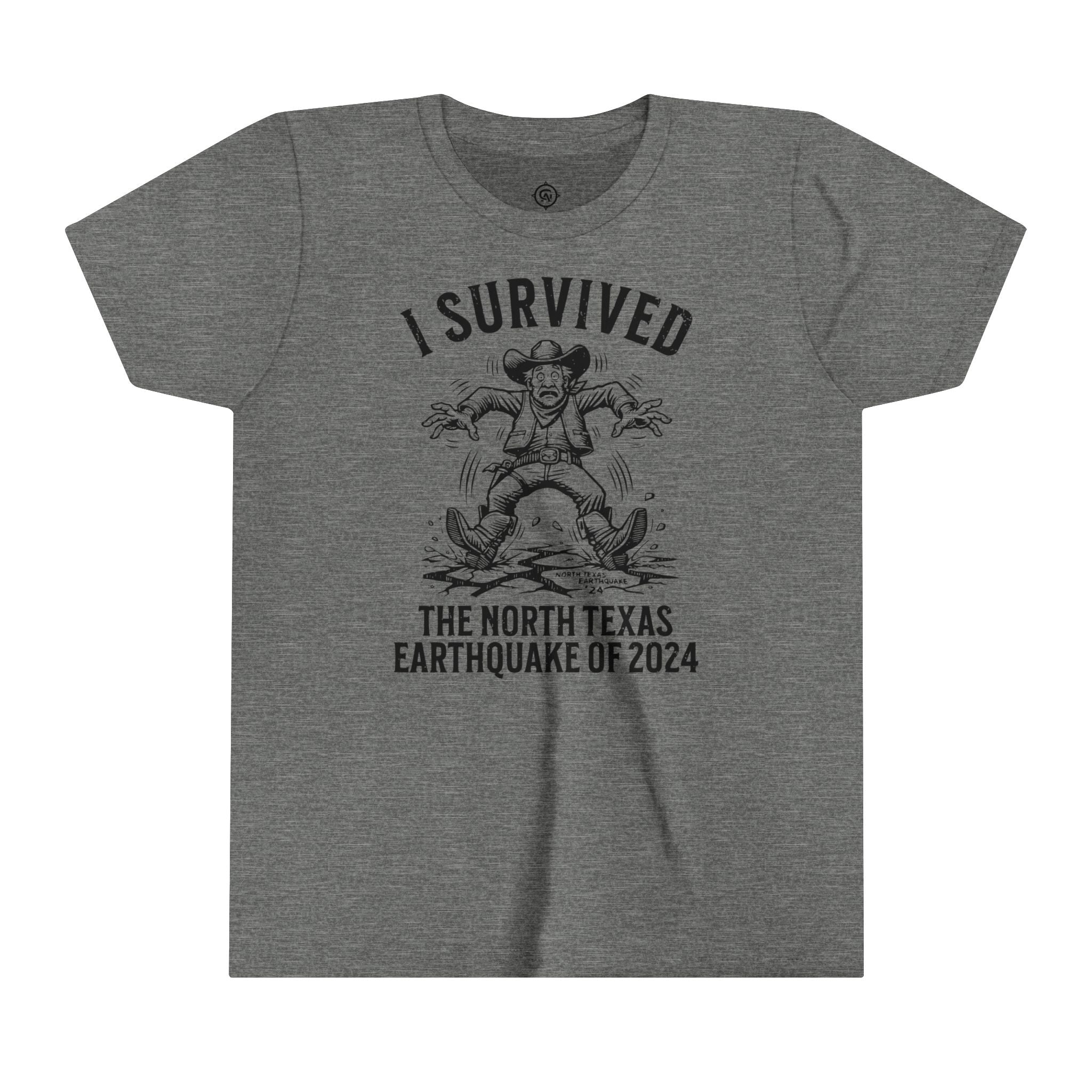 "I Survived the North Texas Earthquake of 2024!" Youth T-Shirt