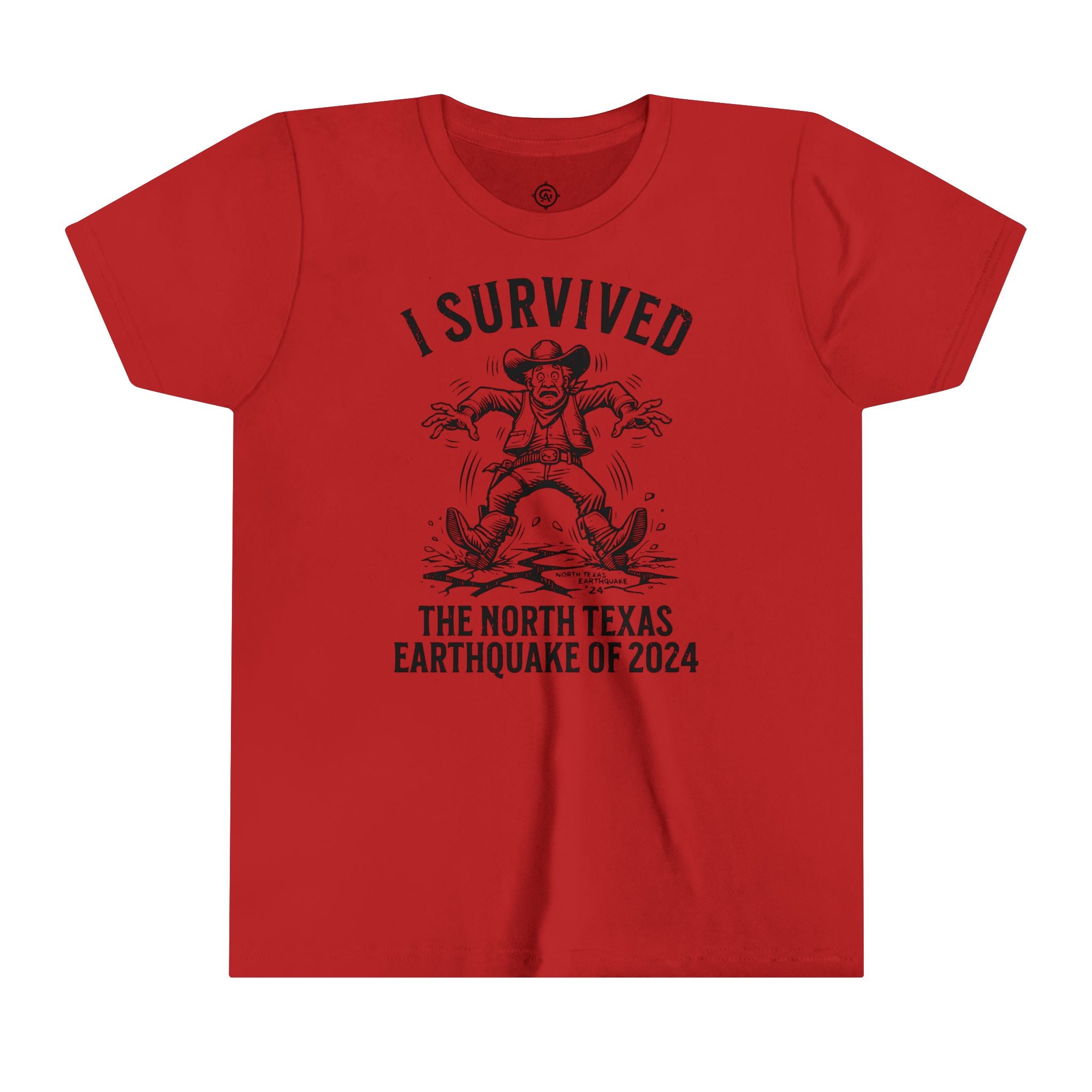 "I Survived the North Texas Earthquake of 2024!" Youth T-Shirt