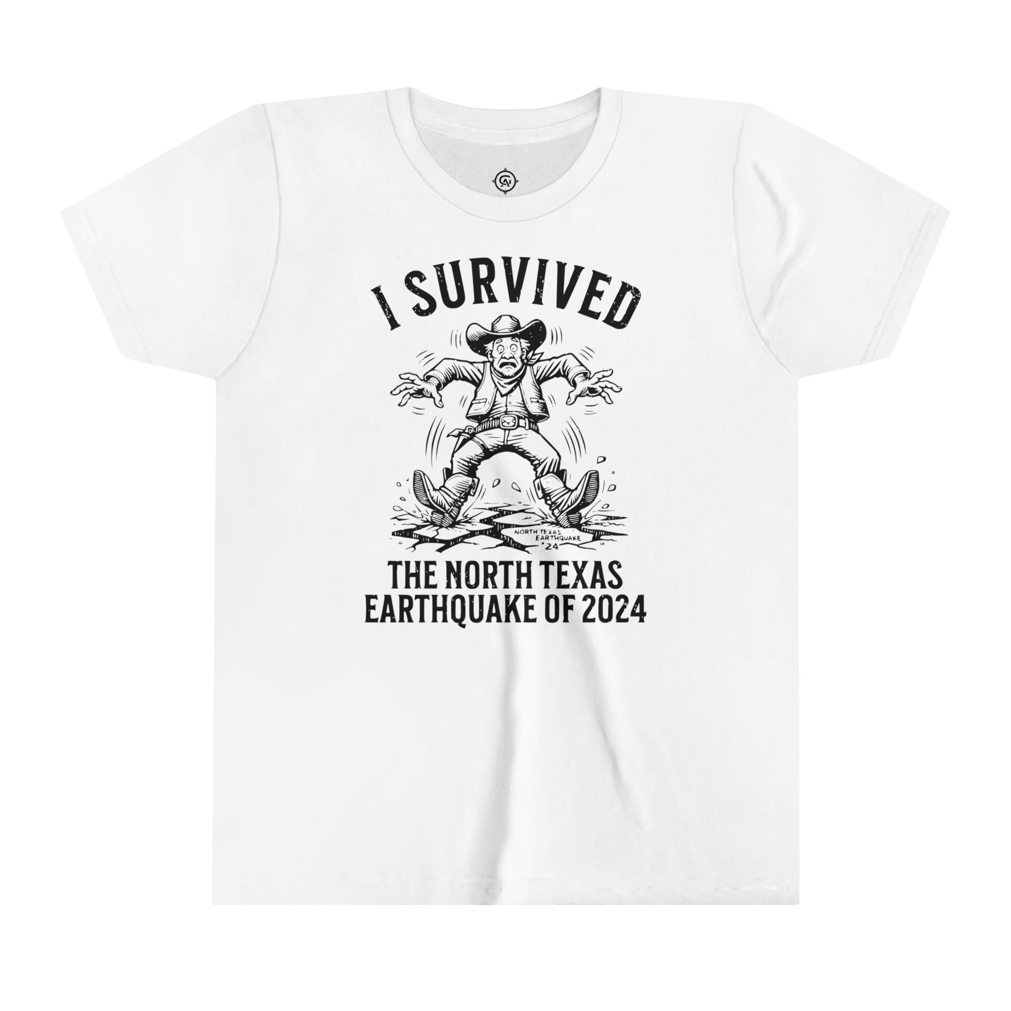 "I Survived the North Texas Earthquake of 2024!" Youth T-Shirt