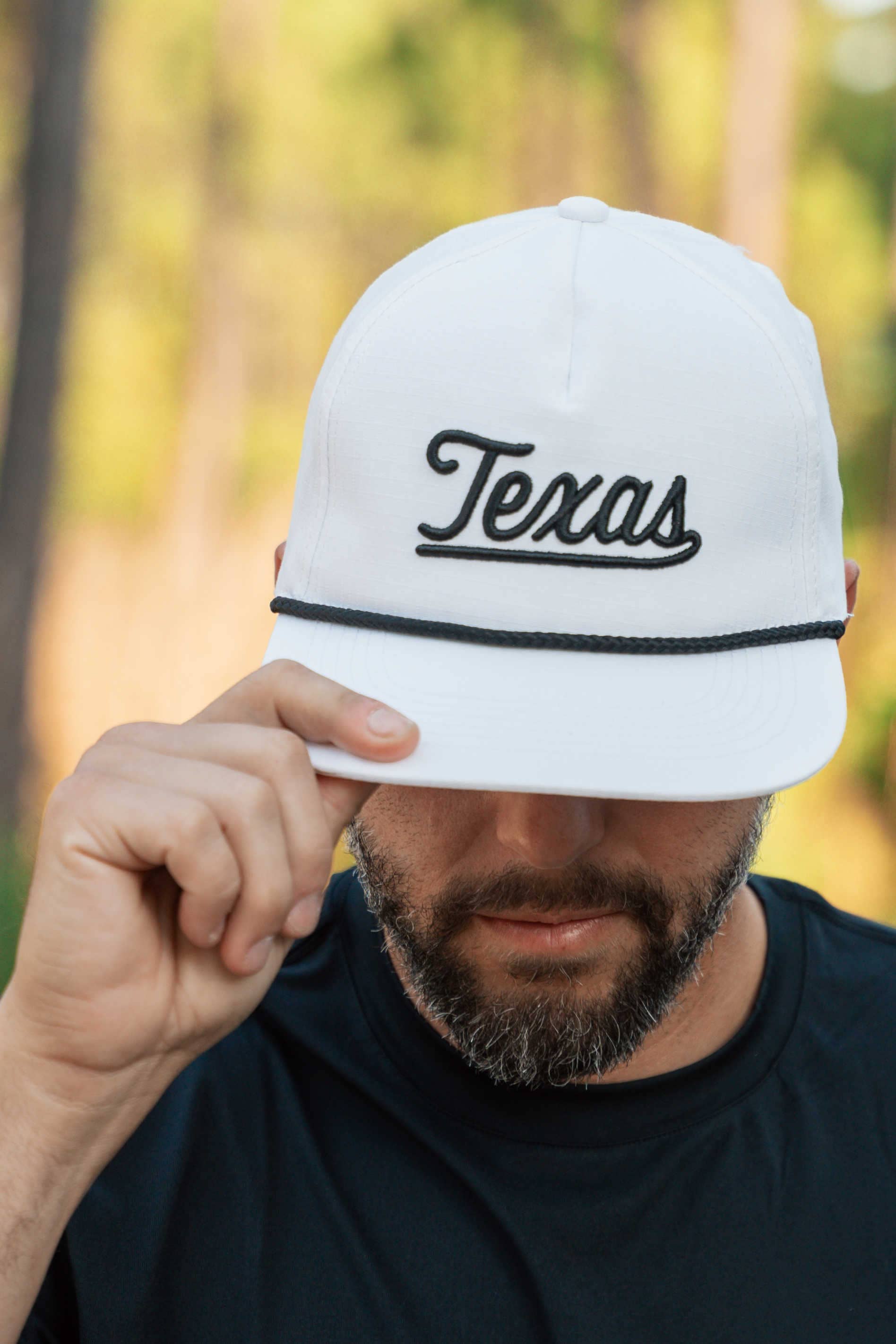 Cap - Texas Script - White