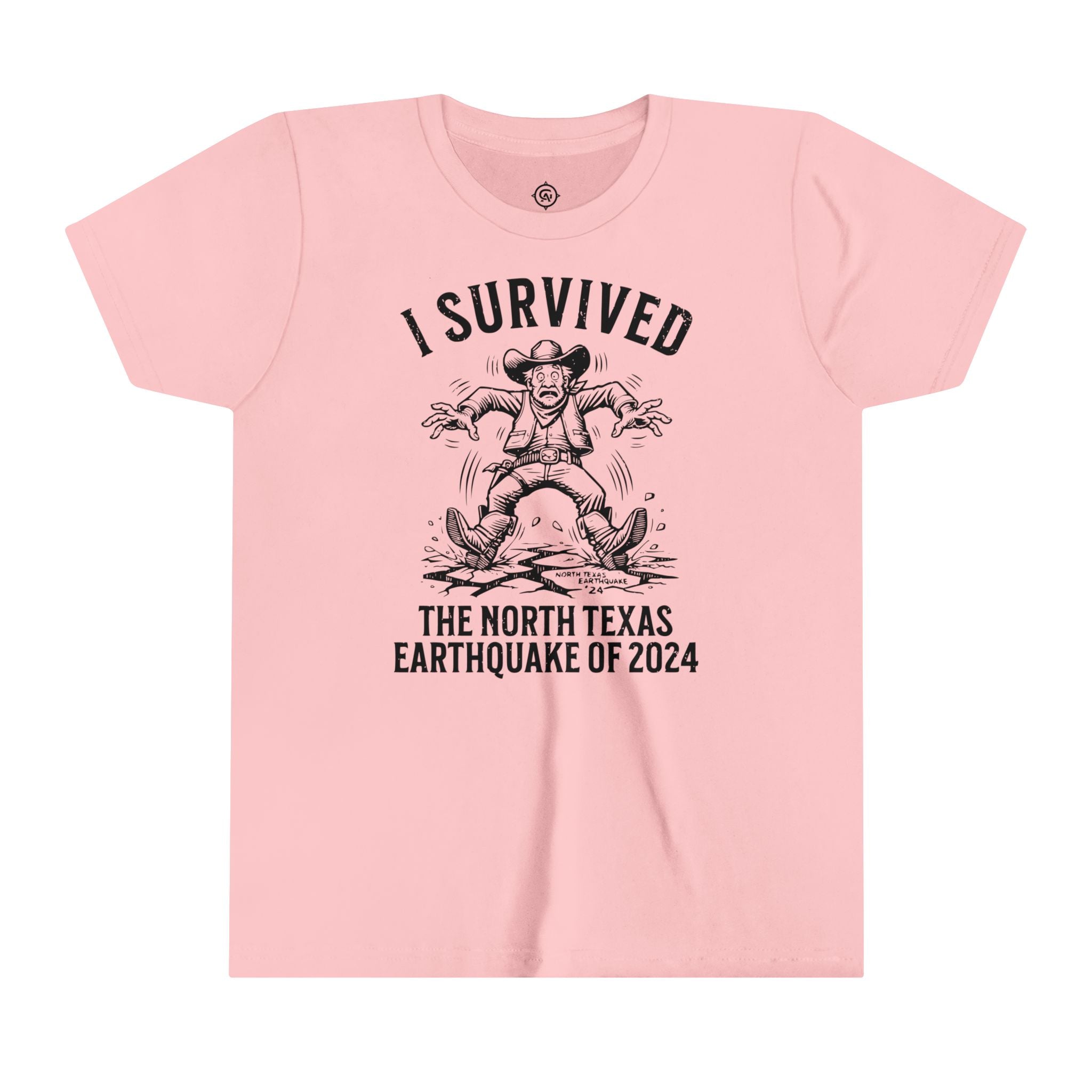"I Survived the North Texas Earthquake of 2024!" Youth T-Shirt