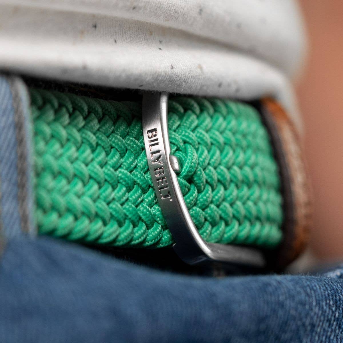 Elastic woven belt Golf green: Size 1