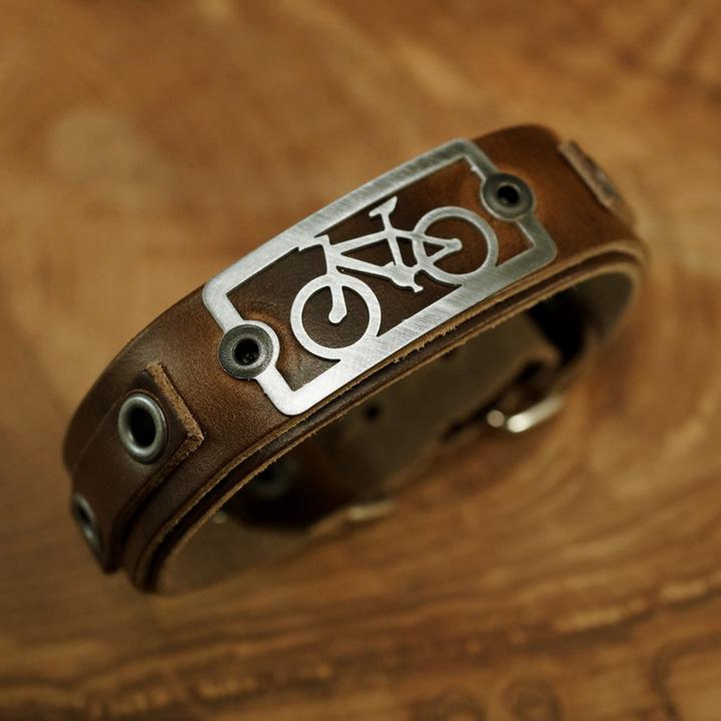 Mountain Bike Bracelet - Horween Brown
