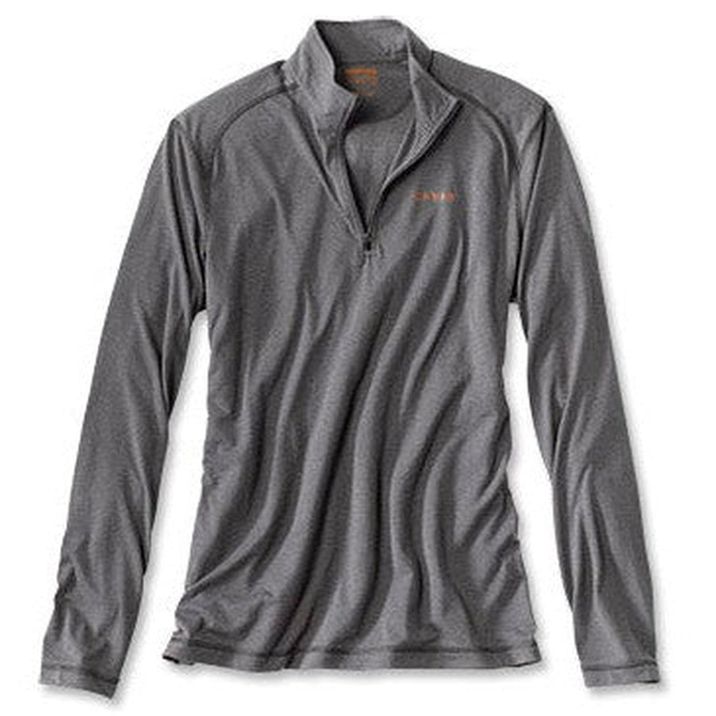 DRIRELEASE 1/4 ZIP L/S - Dark Charcoal Heather